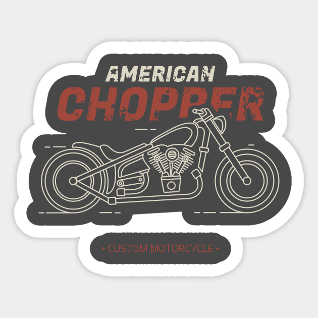 American Chopper Sticker by VEKTORKITA